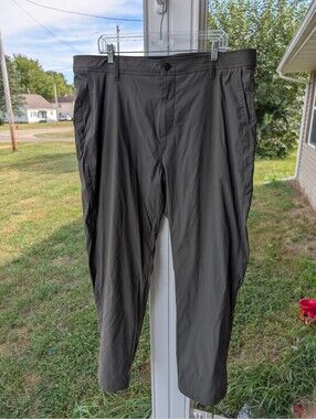 Gerry Mens Venture Fleece Lined Pants 40x32 Gray